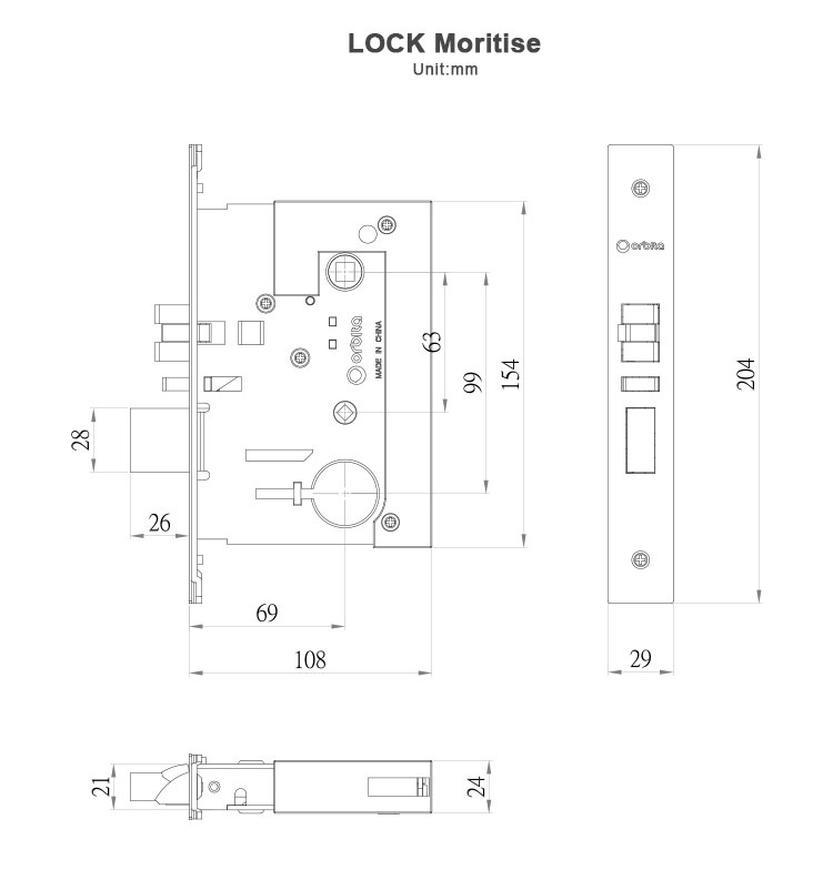Khóa khách sạn RFID mã S3479A nhãn hiệu ORBITA