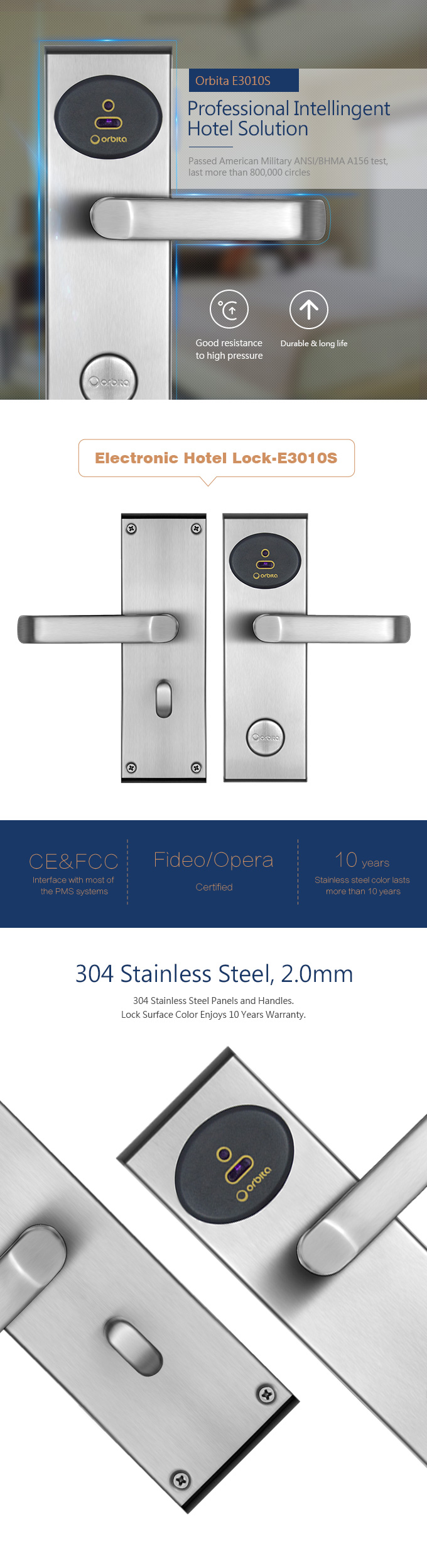 Khóa khách sạn E3010S ORBITA