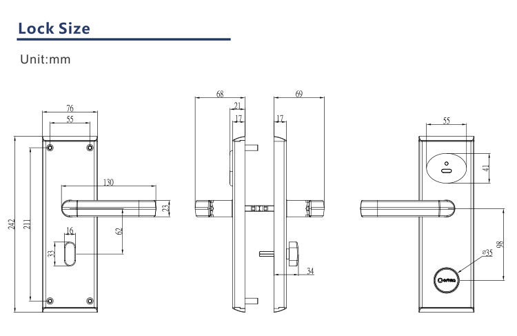 Khóa khách sạn E3010S ORBITA