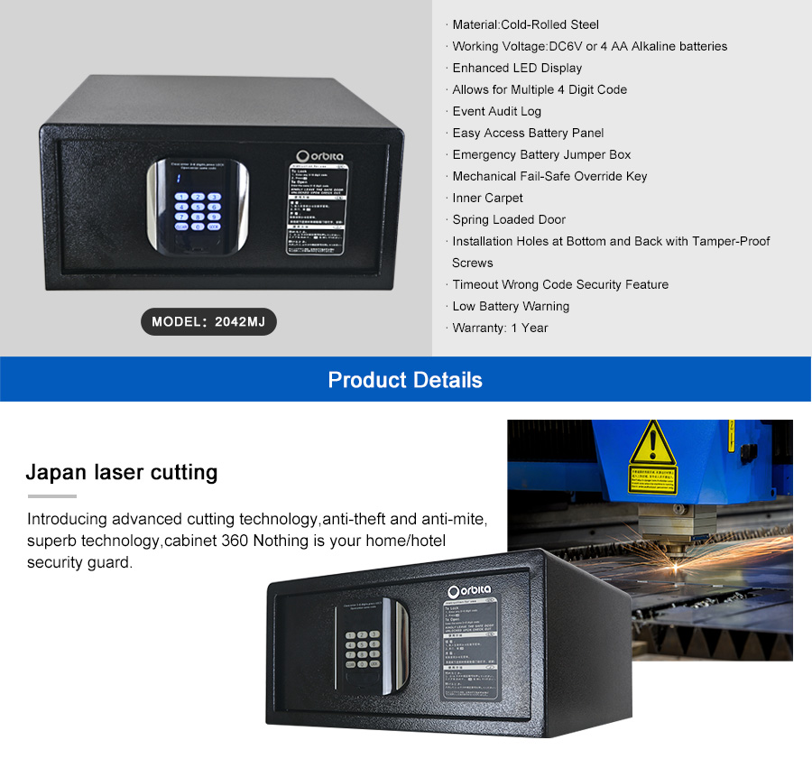 Két Sắt Phòng Khách Sạn OBT-2042MJ