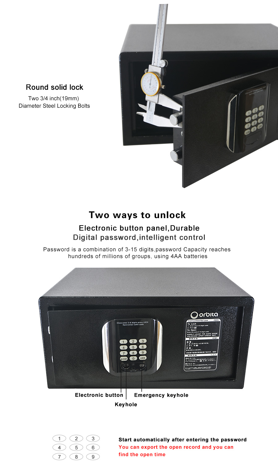 Két Sắt Phòng Khách Sạn OBT-2042MJ