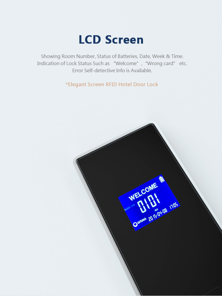 Khóa khách sạn điện tử thông minh LCD E4041