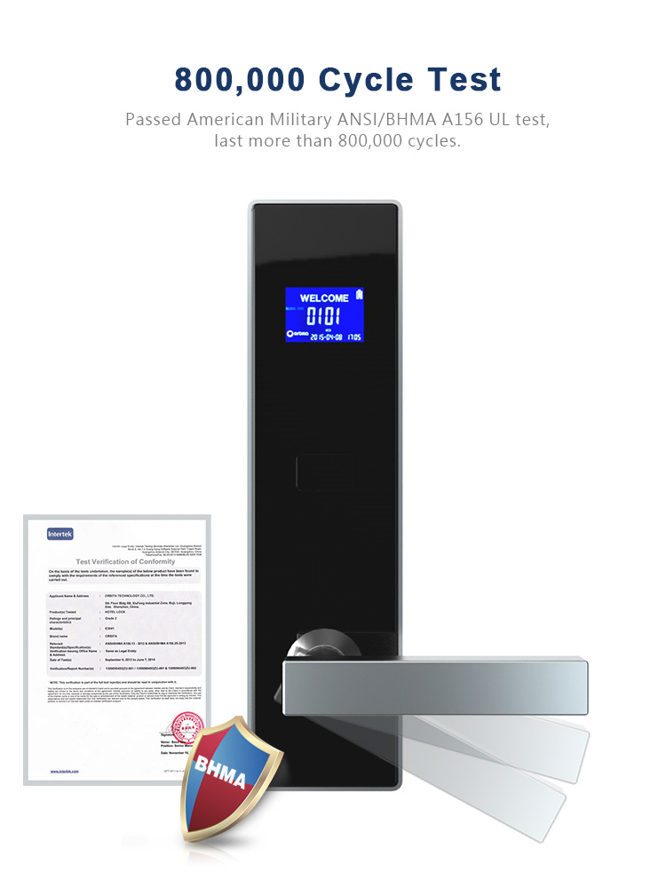 Khóa khách sạn điện tử thông minh LCD E4041