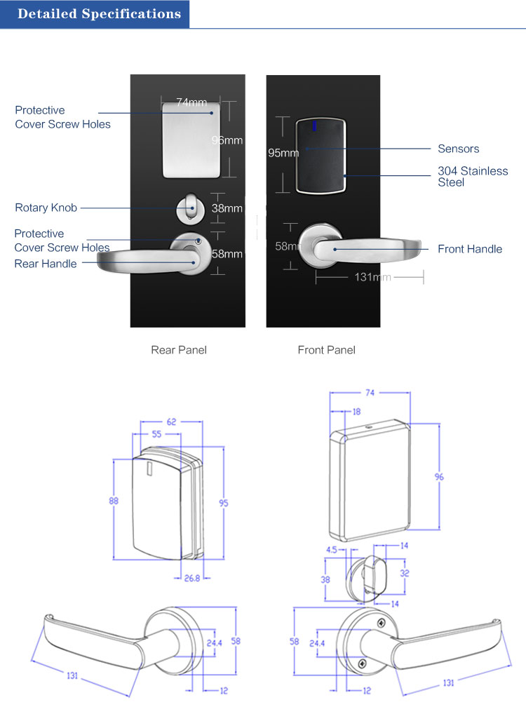 Khóa khách sạn S3072H ORBITA