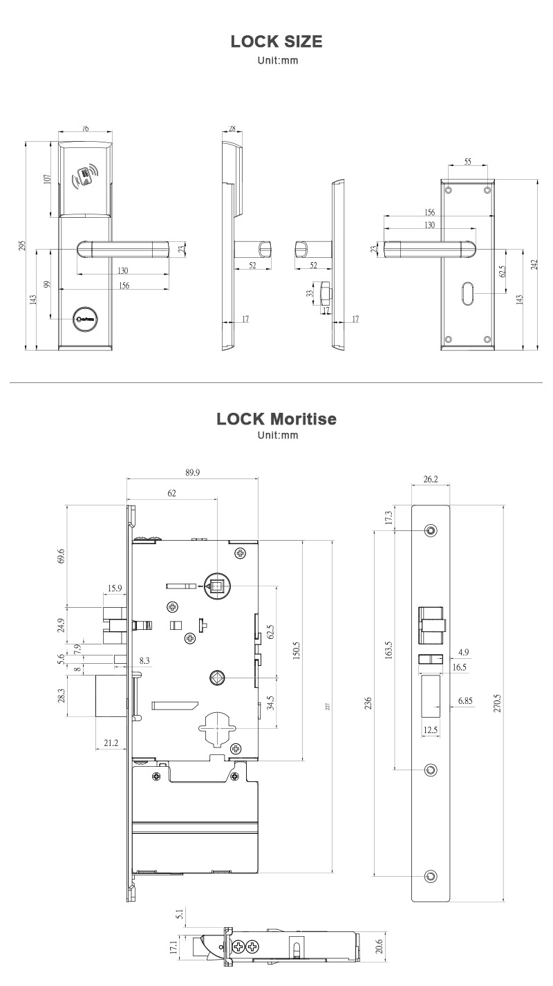 Khóa khách sạn E3592 ORBITA